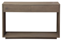 Load image into Gallery viewer, OSCAR WYNHAM 2 Drawer Sofa Table Teak Solid Wood - Latte