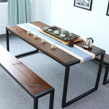 Load image into Gallery viewer, VERA Rustic Ultra Slim Wooden Elegant Dining Table