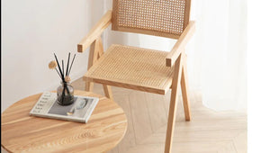 PENELOPE Rattan Dining Chair Premium Solid Wood ( Choice of 3 Color )