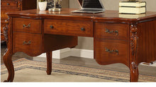 Load image into Gallery viewer, RUBY BOSTON Glass Display American Classic Solid Wood Bookcase / Desk