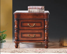 Load image into Gallery viewer, SOPHIA HILTON American Style Solid Wood Bedside Table Modern Classic