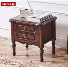 Load image into Gallery viewer, SOPHIA HILTON American Style Solid Wood Bedside Table Modern Classic