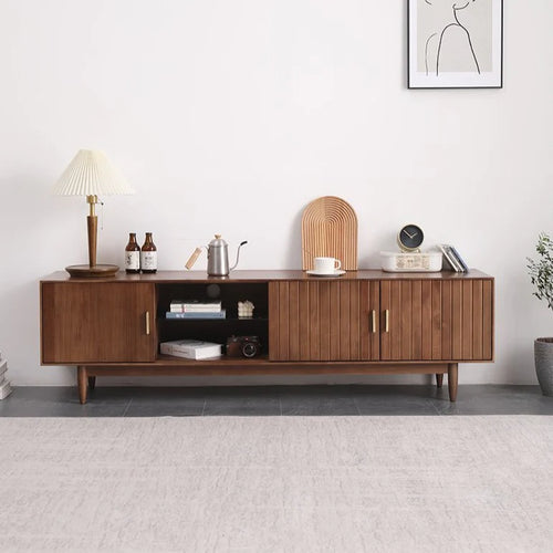 Silas TV Console Nordic Design Solid Wood Cabinet