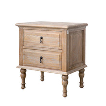 Load image into Gallery viewer, EZEKIEL American French Country Bedside Table 2 Drawers ( Select from 3 Color )