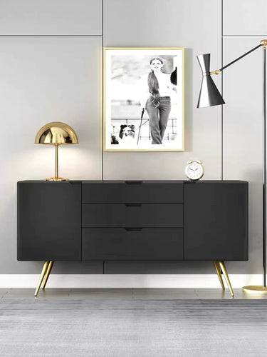 WREN Chicago HILTON  Buffet Nordic Cabinet Solid Wood Sideboard