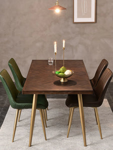 Nicolas CARLTON Herringbone Dining Table Designer Solid Wood