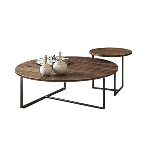 KEHLANI RADISSON Coffee Table Nordic Solid Wood Round Coffee Table ( 4 Color 2 Size )