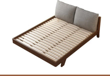 Load image into Gallery viewer, AMELIA Scandinavian Nordic Japanese Full Solid Wood Bed