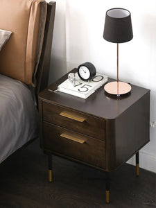 GABRILLE Chicago HILTON Nordic Solid Wood Bedside Table