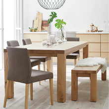 Load image into Gallery viewer, NATALIA Solid Wood Dining Table / Bench Scandinavian Nordic ( 6 Size )