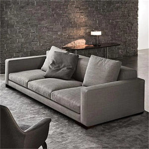 CYRILO Italian style light luxury latex fabric Italian style Italian down leather sofa Nordic minimalist industrial style minimalist sofa