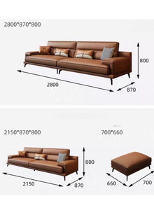 KORSA Modern Leather Sofa